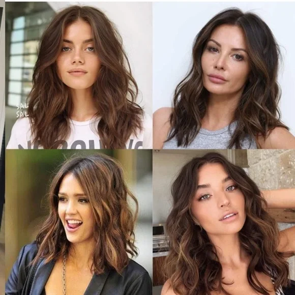 12inch Wavy Brown Lace Front Wig